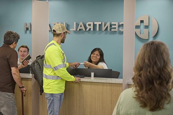 Medical clinic front desk